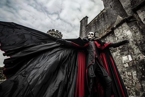 ドラキュラ城のハロウィン仮装 ドラキュラ城のハロウィン仮装の写真