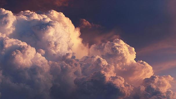 空に広がる光のカーテン:夕焼けのパノラマ 空に広がる光のカーテン:夕焼けのパノラマの写真