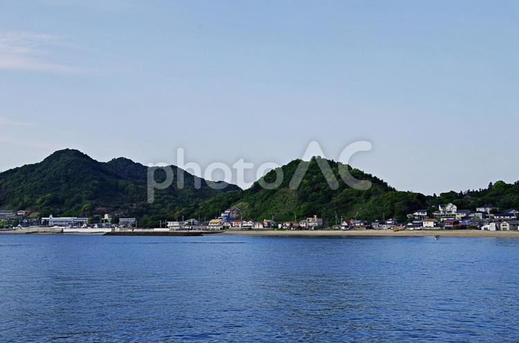 三津浜港からの海の風景 海,海の風景,三津浜の写真素材