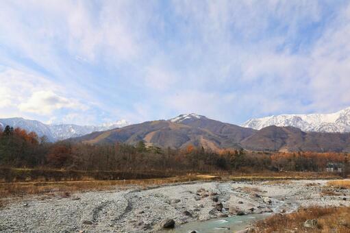 雪　山　白馬 冬景色,自然,ホワイトの写真素材