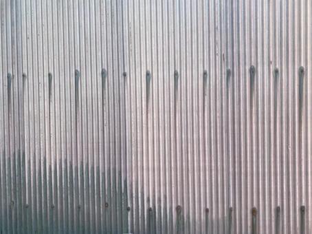 古い波板 波板,トタン,背景の写真素材