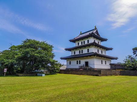 【北海道】松前町・松前城 【北海道】松前町・松前城 松前城,天守閣,松前町の写真素材