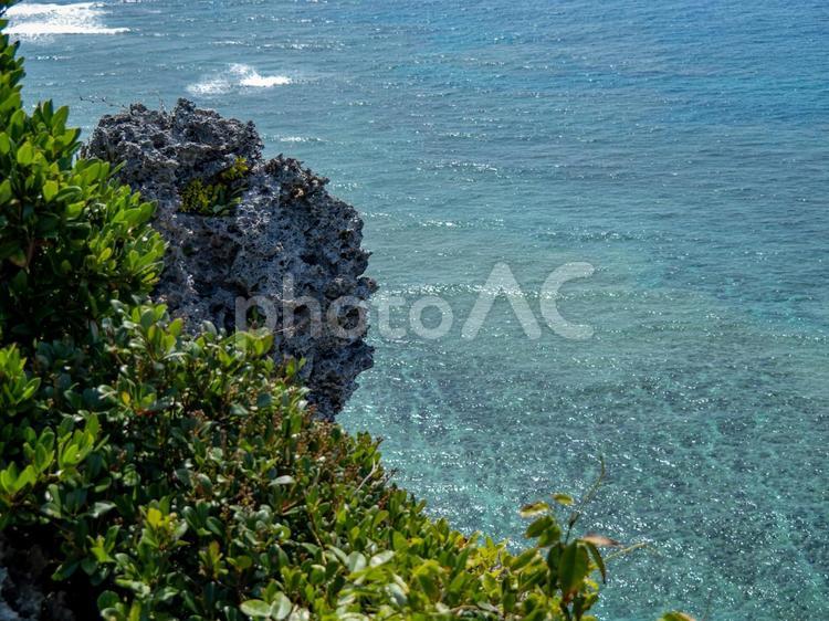 宮城島の海 沖縄,沖縄県,宮城島の写真素材