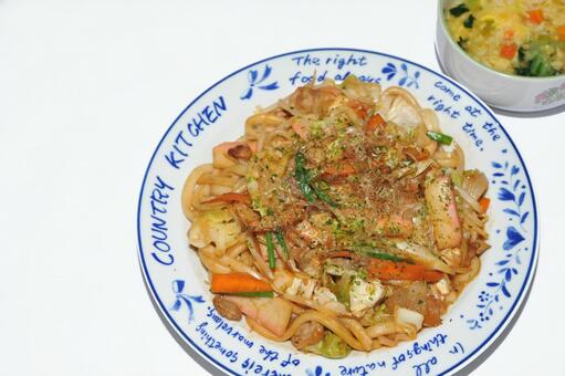 美味しそうな焼きうどん 美味しそうな焼きうどん,北九州市,小倉の写真素材