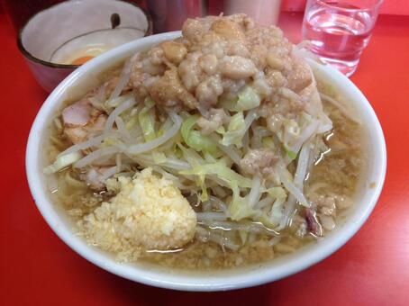 二郎系ラーメン 二郎系ラーメン,二郎系インスパイア,二郎系の写真素材