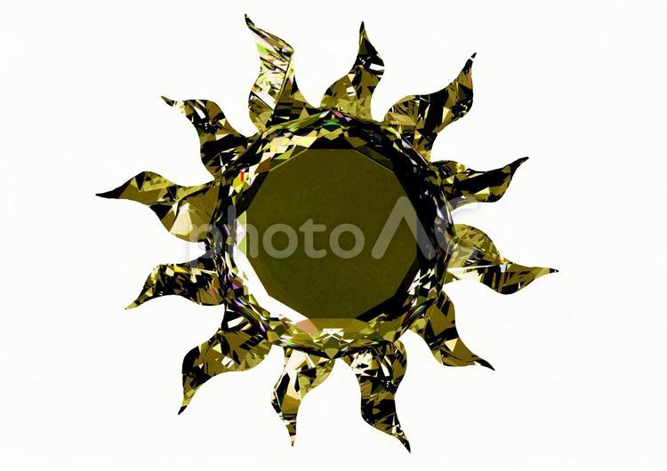 宝石素材　太陽のエンブレム 宝石,素材,お宝の写真素材
