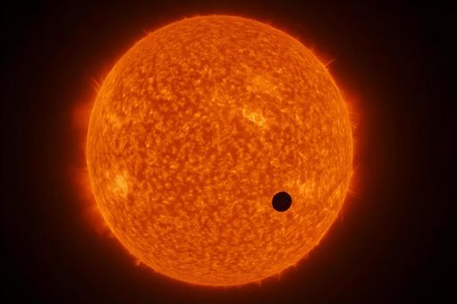 水星の太陽面通過 水星の太陽面通過の写真