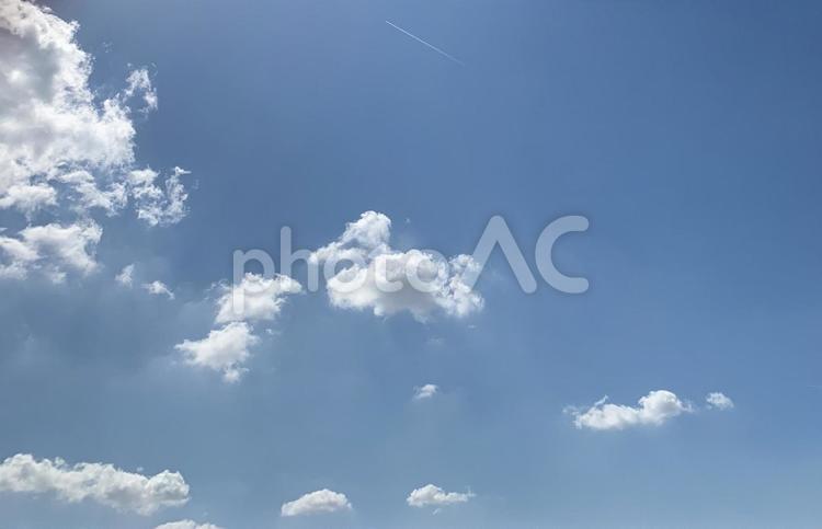 アヒル雲 雲,空,ふわふわの写真素材