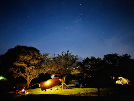 Tent site villa at night, JPG Tent site villa at night, JPG