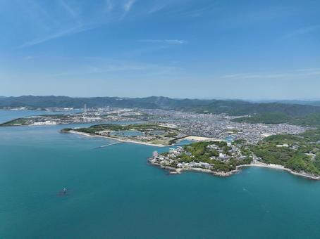 兵庫県赤穂市 赤穂市の風景 兵庫県赤穂市 赤穂市の風景 赤穂市の風景,海,海面の写真素材