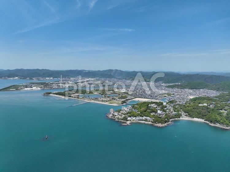 兵庫県赤穂市　赤穂市の風景 赤穂市の風景,海,海面の写真素材