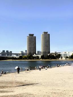 2025年春 昼間の東京お台場の風景 2025年春 昼間の東京お台場の風景 都心,さわやか,りんかい線の写真素材