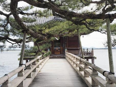 満月寺浮御堂2 満月寺,浮御堂,参道の写真素材