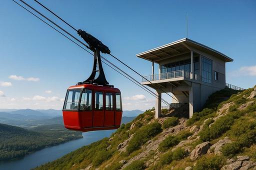 観光用ロープウェイの写真
