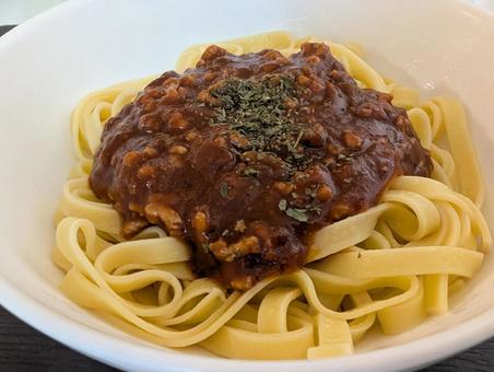 フェトチーネのミートソース フェトチーネのミートソース ミートソース,フェトチーネ,パスタの写真素材