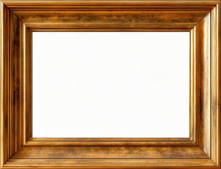 シンプルな金色の美しいアンティーク額縁の写真