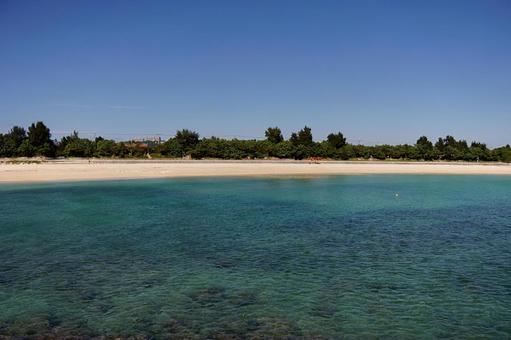 南の島の休日 海,自然,空の写真素材