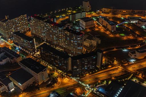 都市夜景 都市夜景の写真