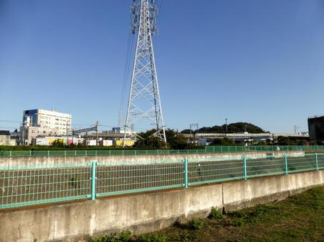 2015年10月・横浜市栄区の柏尾川付近 建物,ビル,企業の写真素材