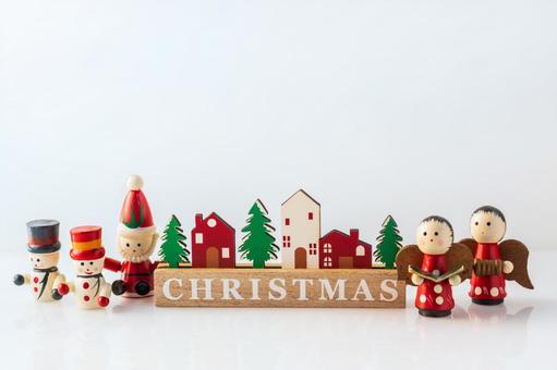 クリスマス(2025)1 クリスマス,木のおもちゃ,オーナメントの写真素材