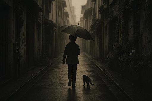 雨夜の小径 雨夜の小径の写真
