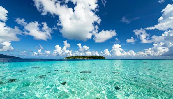大海原の雲の写真