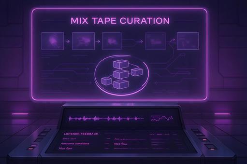ミックステープ選曲の写真