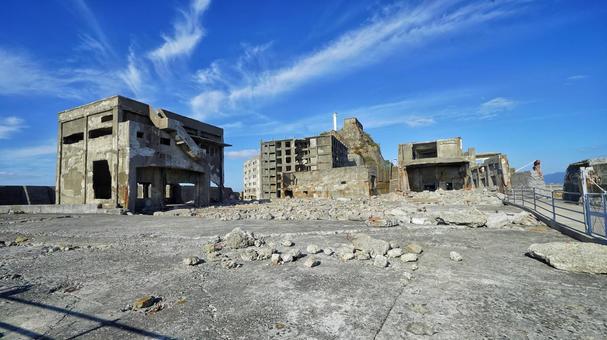 Walking around Gunkanjima, JPG