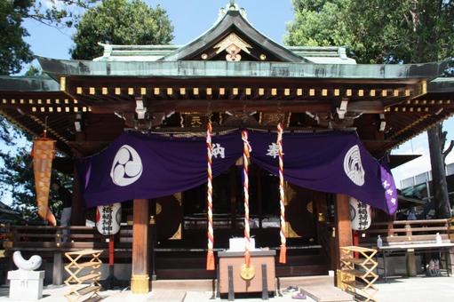 神社の本殿@馬橋稲荷神社 神社の本殿@馬橋稲荷神社の写真