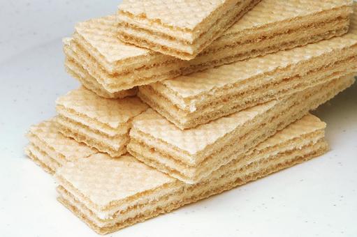 お菓子-75 お菓子-75 ウエハース,バニラ味,バニラの写真素材