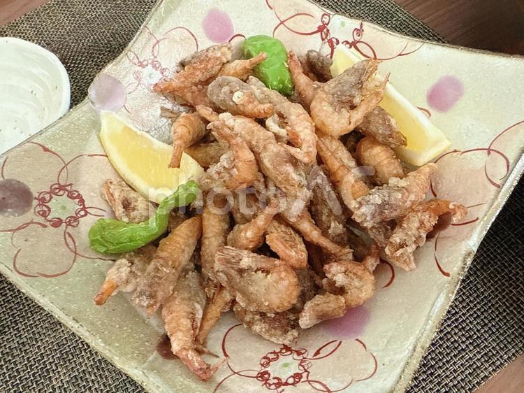えびの唐揚げ 食べ物,ガスえび,エビの唐揚げの写真素材