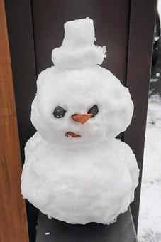 ゆきだるま ゆきだるま,雪だるま,冬の写真素材