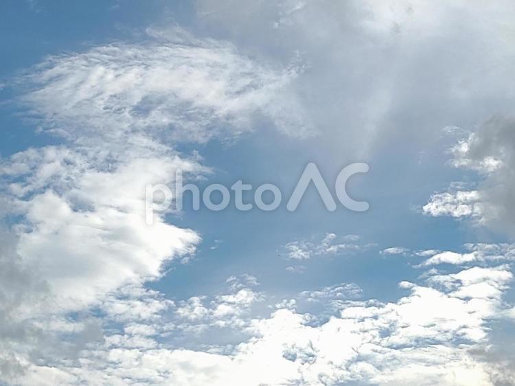 夏空と雲の風景 自然,空,夏の写真素材