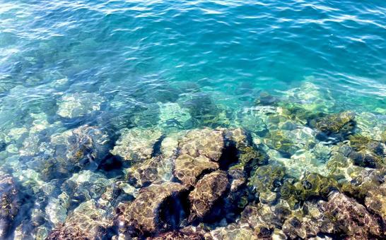 海と岩場 海と岩場の写真