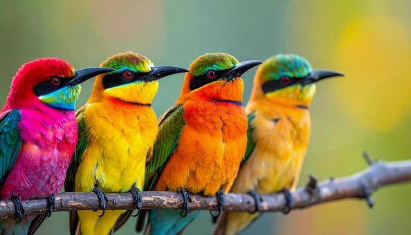 カラフル、極彩色の鳥の写真 カラフル、極彩色の鳥の写真の写真