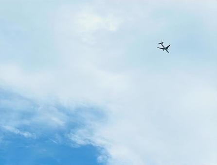 空と飛行機 空と飛行機の写真