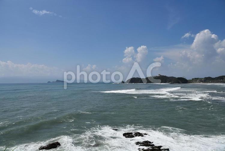 夏の宮崎海岸 宮崎,海岸,海の写真素材