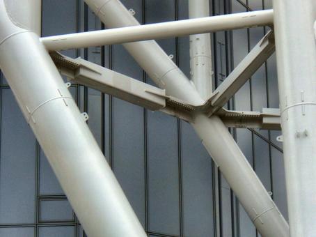 スカイツリーの骨組み-16 東京スカイツリー,鉄骨,骨格の写真素材