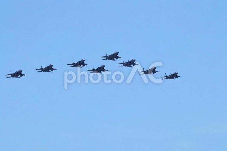 編隊飛行（F-15J） fー15,fー15j,航空自衛隊の写真素材