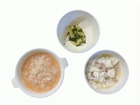 離乳食 離乳食 離乳食,手作り,食事の写真素材