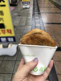 釜山名物シアホットク 釜山名物シアホットクの写真
