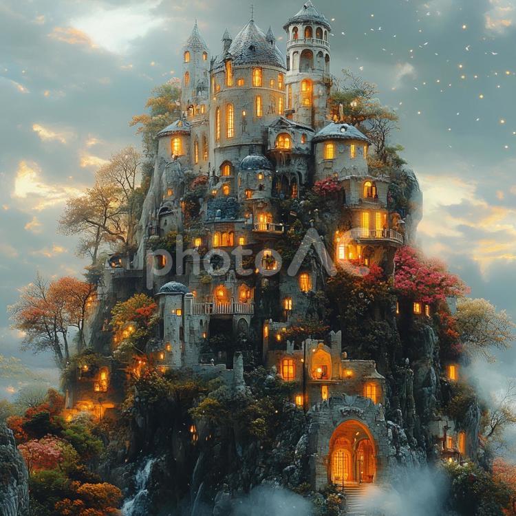 ファンタジー風景アート ファンタジー,グラフィック,アートの写真素材
