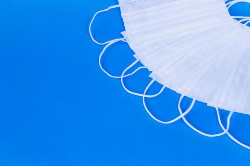 Simple mask on blue background, JPG Simple mask on blue background, JPG