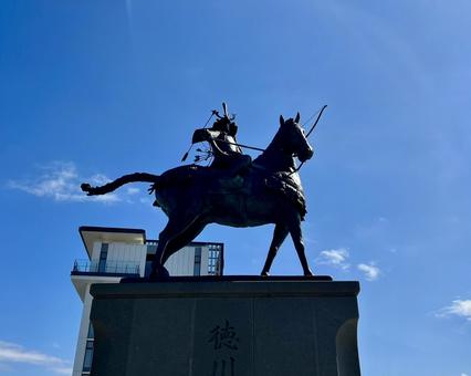東岡崎 徳川家康 騎馬像 東岡崎 徳川家康 騎馬像の写真