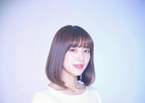 ヘアスタイルモデルの写真
