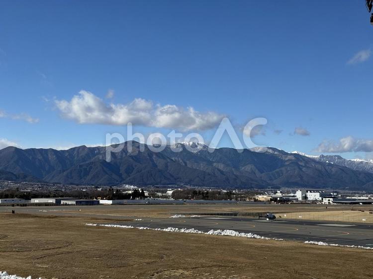 冬の信州まつもと空港 信州まつもと空港,エアポート,airportの写真素材