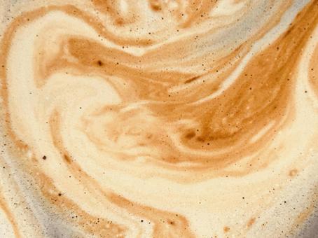 インスタントコーヒーが溶ける時 コーヒー,インスタント,溶けるの写真素材