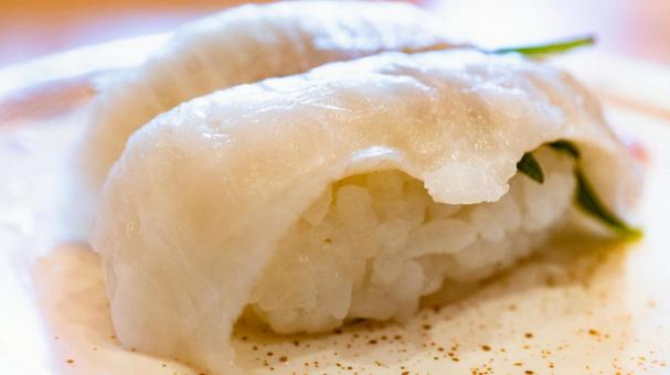 Engawa nigiri sushi, JPG