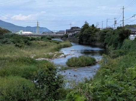 川の風景 川の風景の写真
