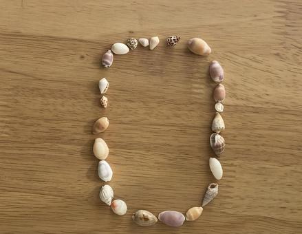 貝殻　アルファベット　O 貝殻,アルファベット,oの写真素材